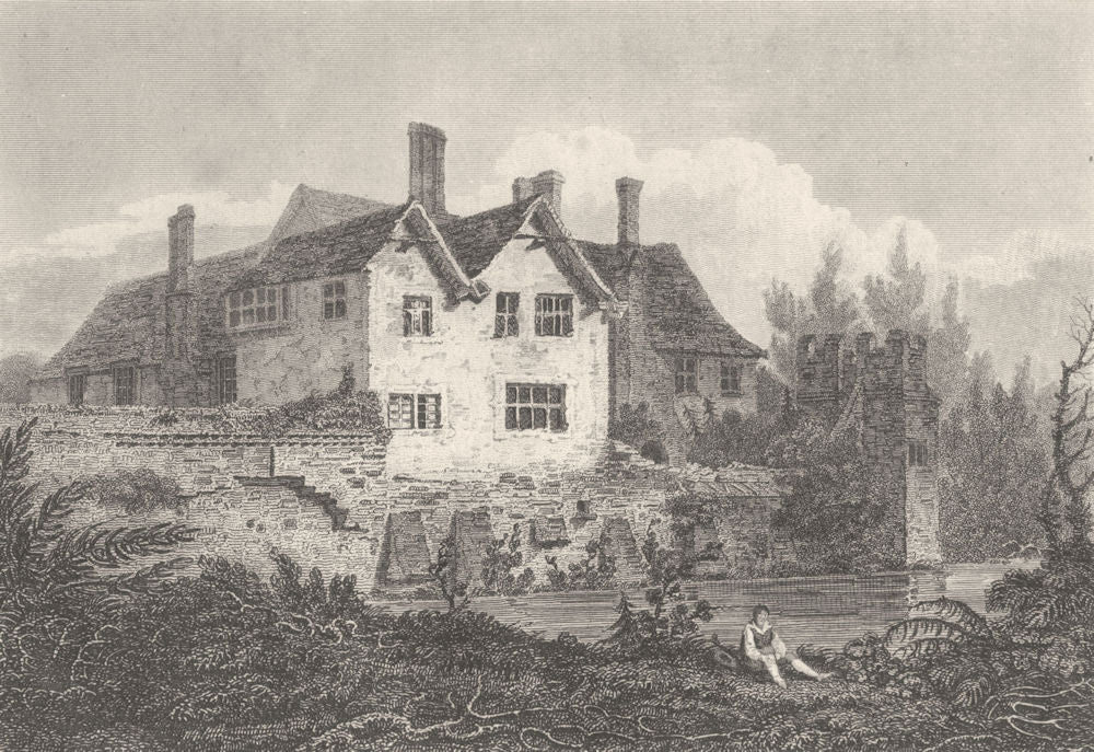 ESSEX. Marks Hall. Nice copperplate view. (Greig) 1819 old antique print